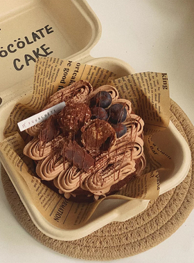 小红薯INS风一次性便当蛋糕盒提拉米苏包装盒汉堡打包盒纸浆盒子