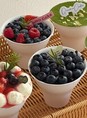 网红提拉米苏手握蛋糕杯甜沫儿手握栗子蛋糕包装盒一次性纸浆杯子