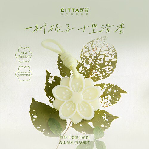 西苔香薰蜡片山涧栀子花高级感