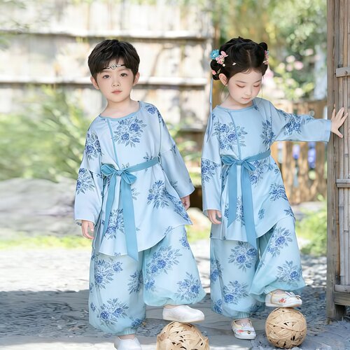 天益佳家+薄款+男童+新中式+汉服