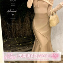 斜纹面料 甜水仙 分割鱼尾裙 2025秋款 半身裙女 漫画腰臀比