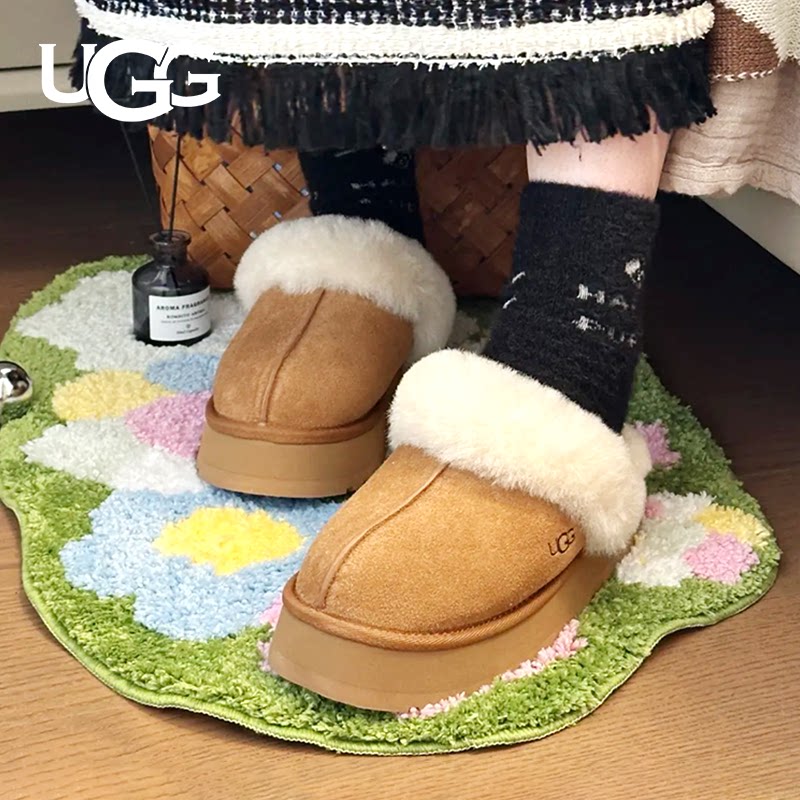 UGG冬季女款经典厚底拖鞋