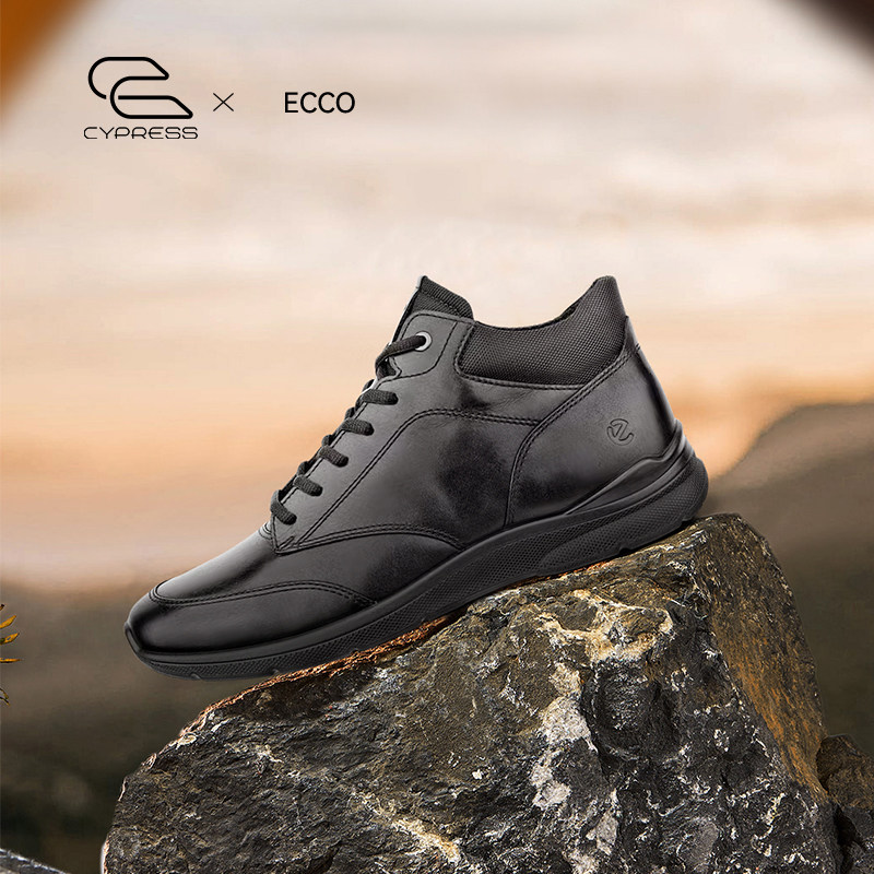 ECCO爱步秋冬男高帮加绒棉鞋