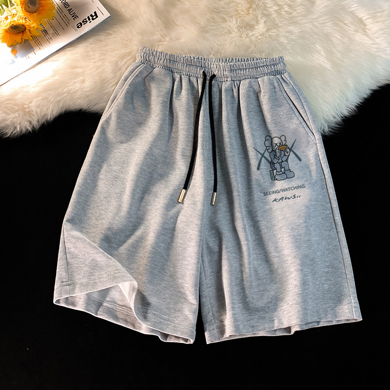 短裤男女夏季宽松直筒港味显瘦休闲ins情侣装潮阔腿黑色五分裤子|ruв категории Женская одежда, брюки, брюки - от Buy2taobao.com для оказания профессиональной услуги покупки агента Taobao