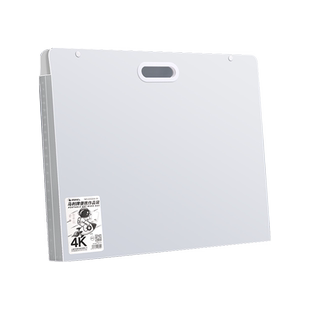 画画收纳册画稿装画画作品集收纳袋子4K素描绘画纸画夹儿童美术作品集8K文件透明海报油画袋儿童奖状收集册