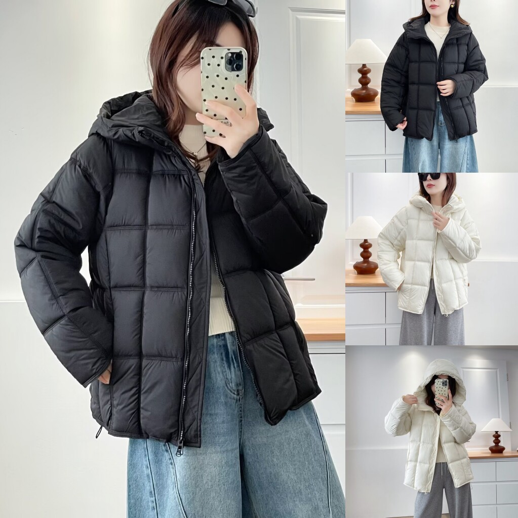 大码女连帽羽绒棉服显瘦保暖冬装