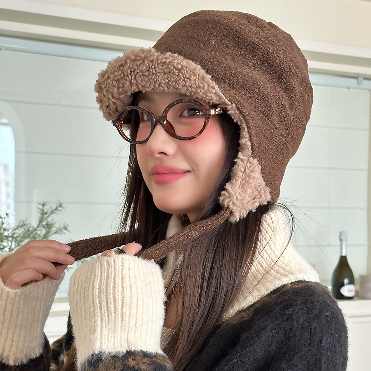 灵允雷锋帽出游休闲女冬网红同款