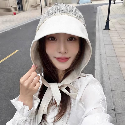 春夏女款防晒可折叠显脸小渔夫帽