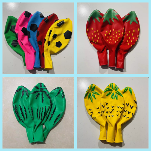 36寸正圆加厚彩色水果大气球广场热卖大号草莓西瓜足球菠萝气球