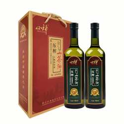 山神压榨山茶油纯正常山茶籽油 高端食用油植物油750ml*2礼盒装