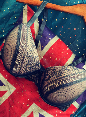 70G75G80G少女复古蕾丝爆乳聚拢上托大杯胖MM文胸性感模杯奶罩