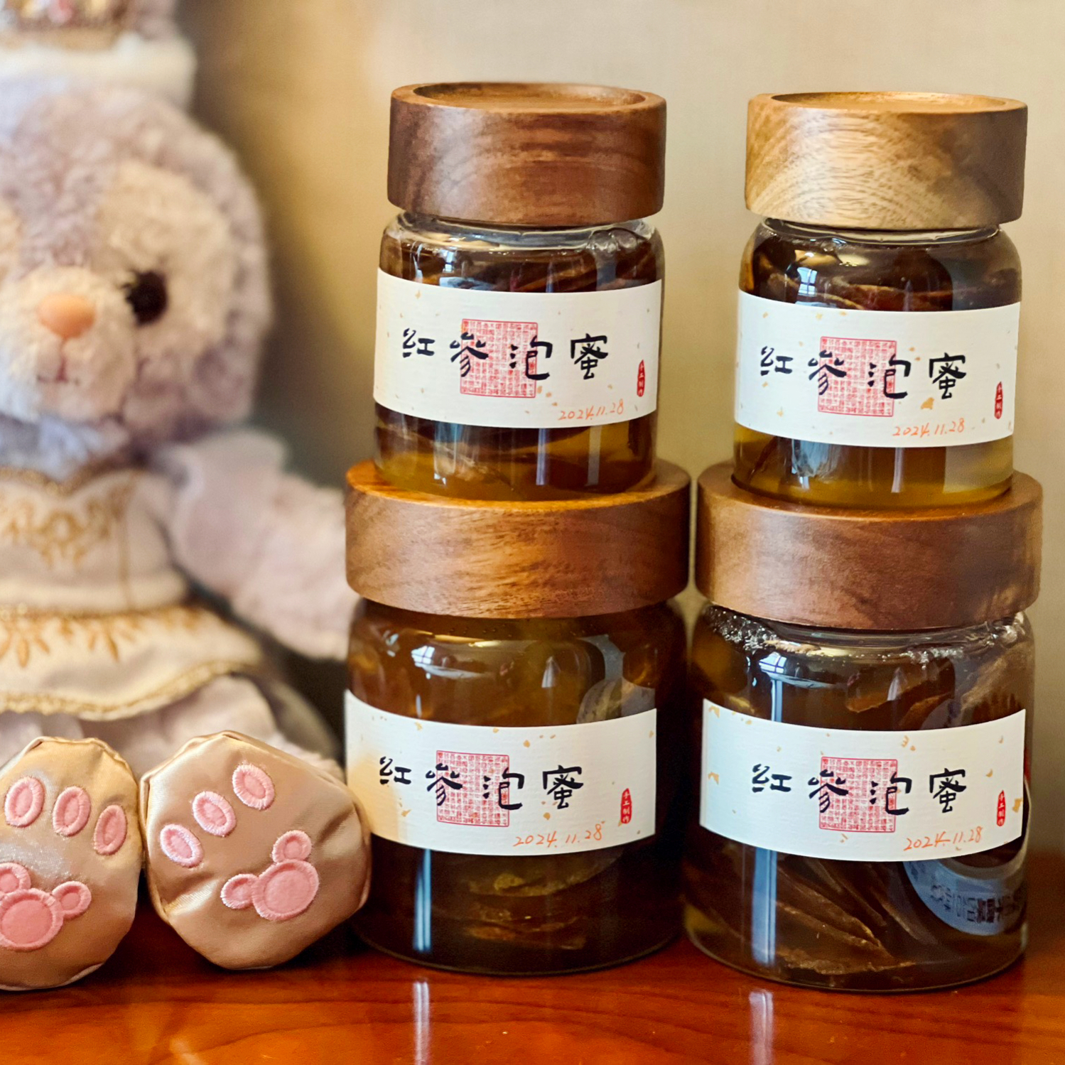 食品级泡参蜜高硼硅玻璃密封罐