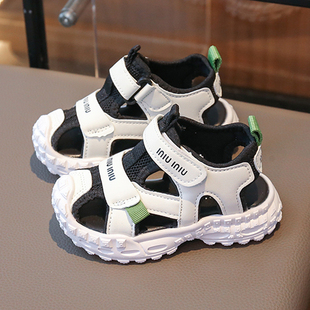 儿童夏季宝宝凉鞋1-3岁6男童包头学步沙滩鞋女童运动鞋子防滑机能
