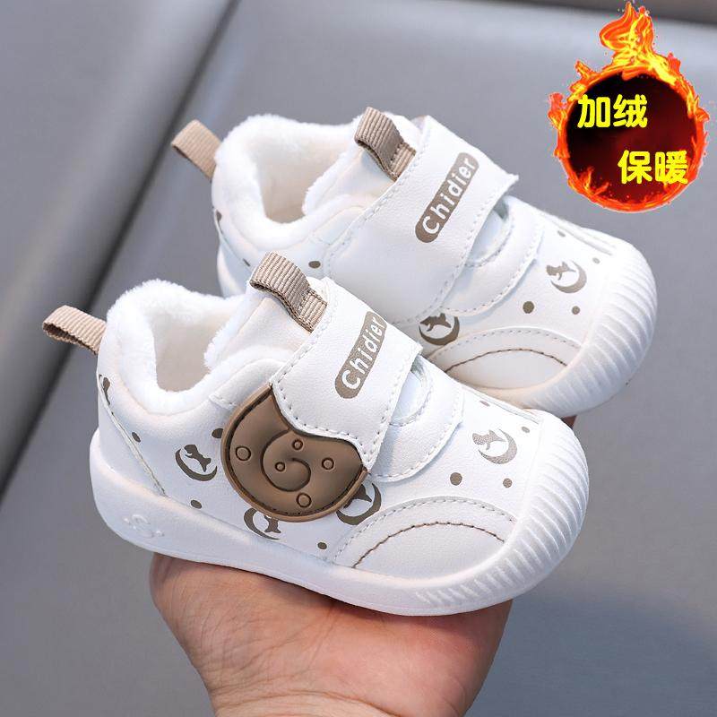 冬季加绒棉鞋婴儿鞋软底学步鞋