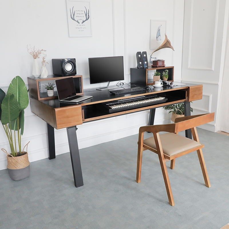 电钢工作台实木琴桌电子琴桌架音乐编曲工作室室录音棚影音桌机架在类目 住宅家具, 桌类, 琴桌中 - 来自Buy2taobao.com提供专业的淘宝代购服务