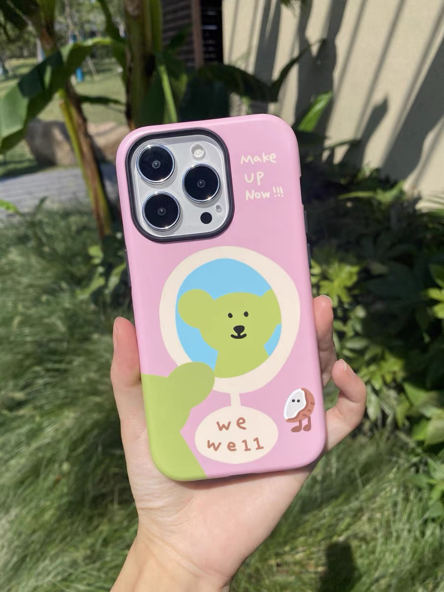 韩国进口二合一磨砂化妆椰子熊