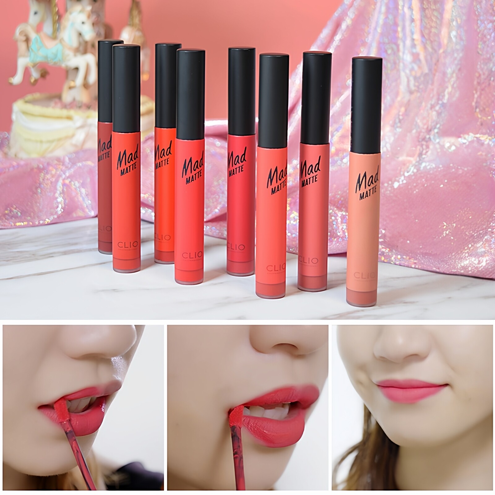 clio丝绒雾面唇釉持久哑光口红不脱色染唇液唇彩唇蜜膏防水女学生