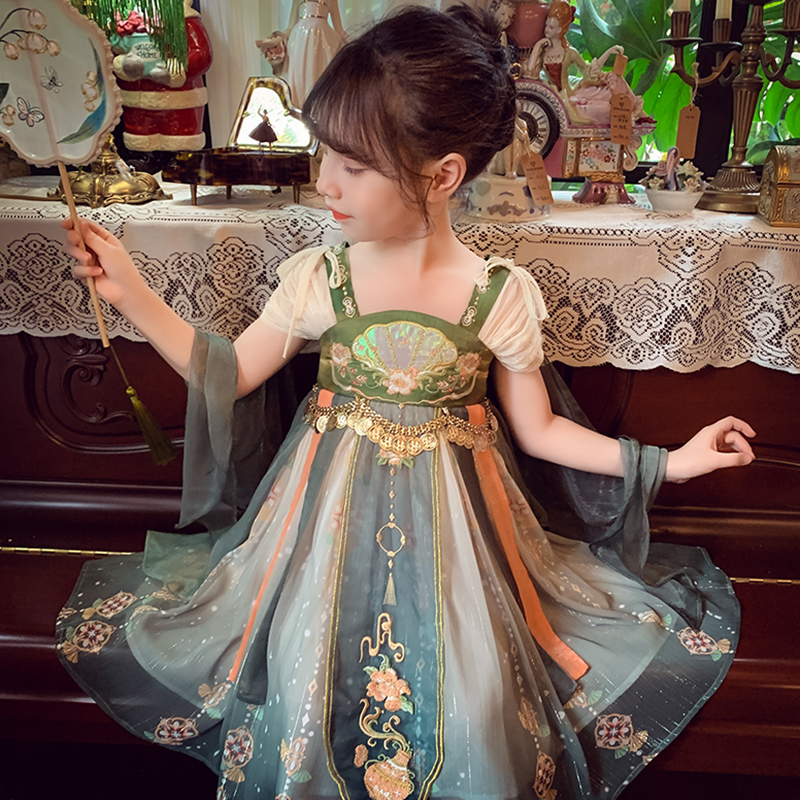 女童夏装新款汉服连衣裙