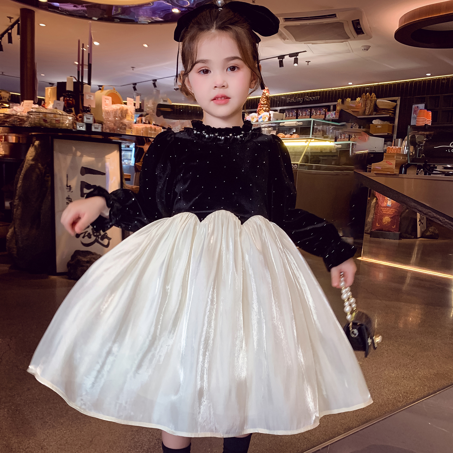 【古典美神】法式丝绒连衣裙