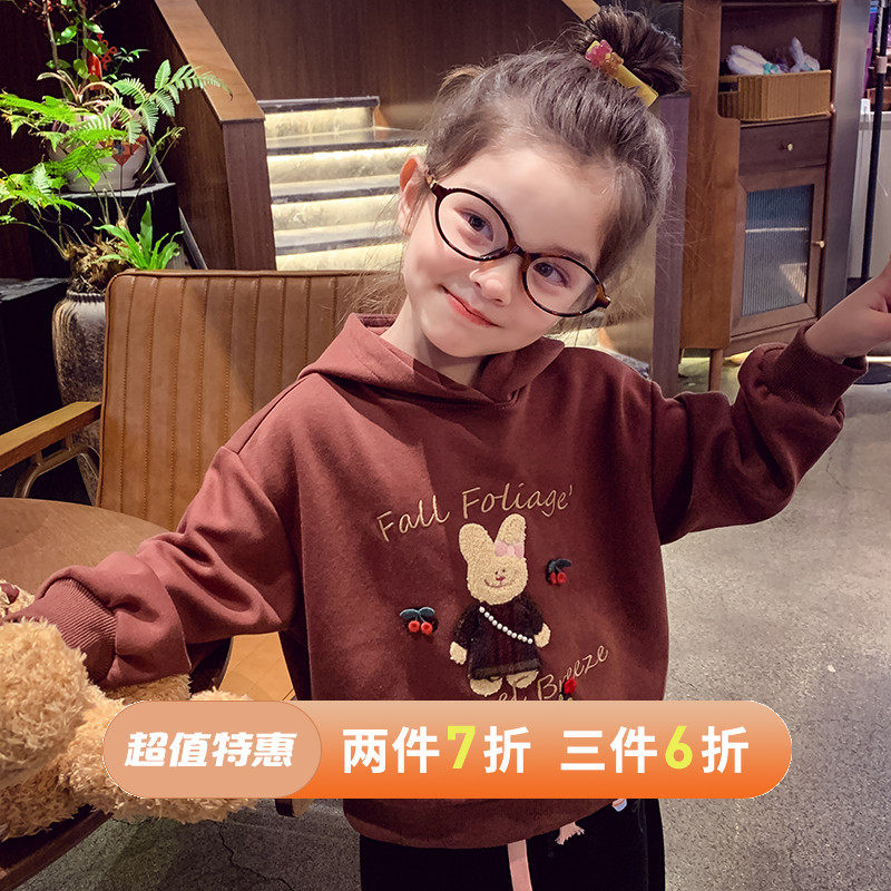 韩系休闲卡通连帽卫衣