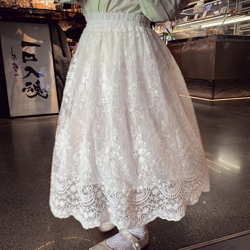【甜心标配~】温柔风蕾丝半身裙