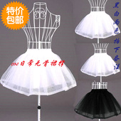 白色蓬蓬裙撑公主裙短裙撑cosplay洛丽塔无骨裙撑lolita婚纱衬裙