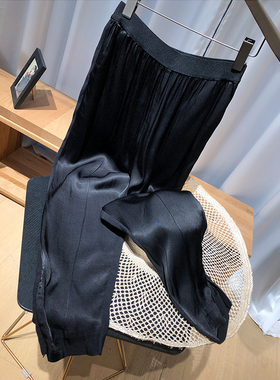 外贸原单 精品 宽松大码显瘦醋酸小脚裤长裤女 冰凉感垂感超舒服