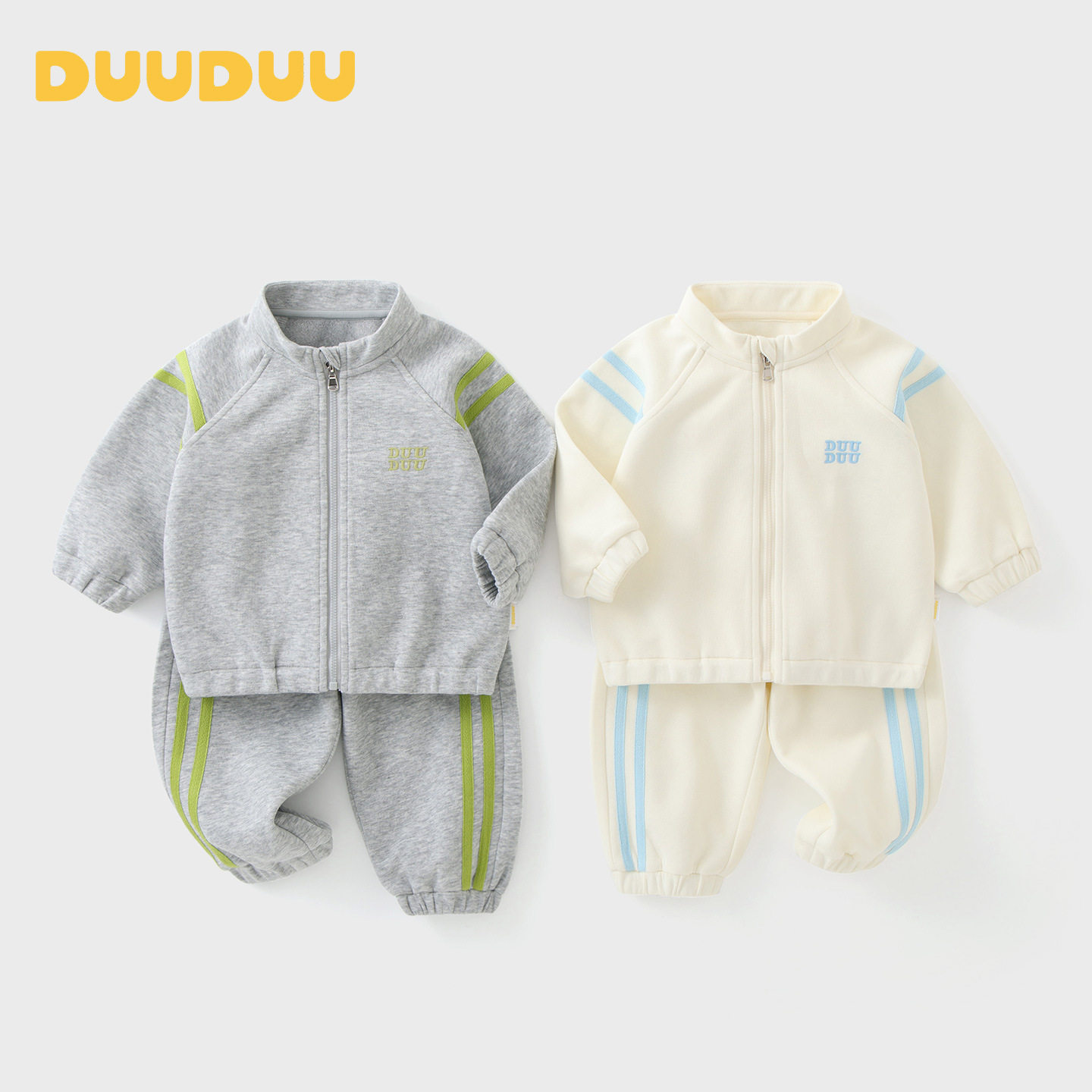 DUUDUU男女童春秋立领卫衣套装