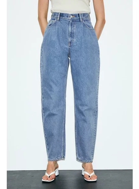 包邮2024春秋藏肉适合梨型身材百搭休闲高腰牛仔裤010ESA11-3110