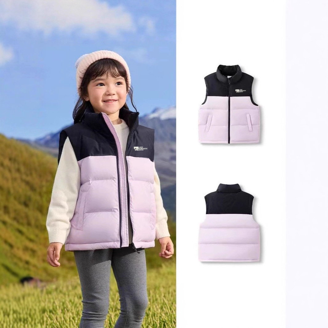 专柜正品男女童亲子羽绒服马甲