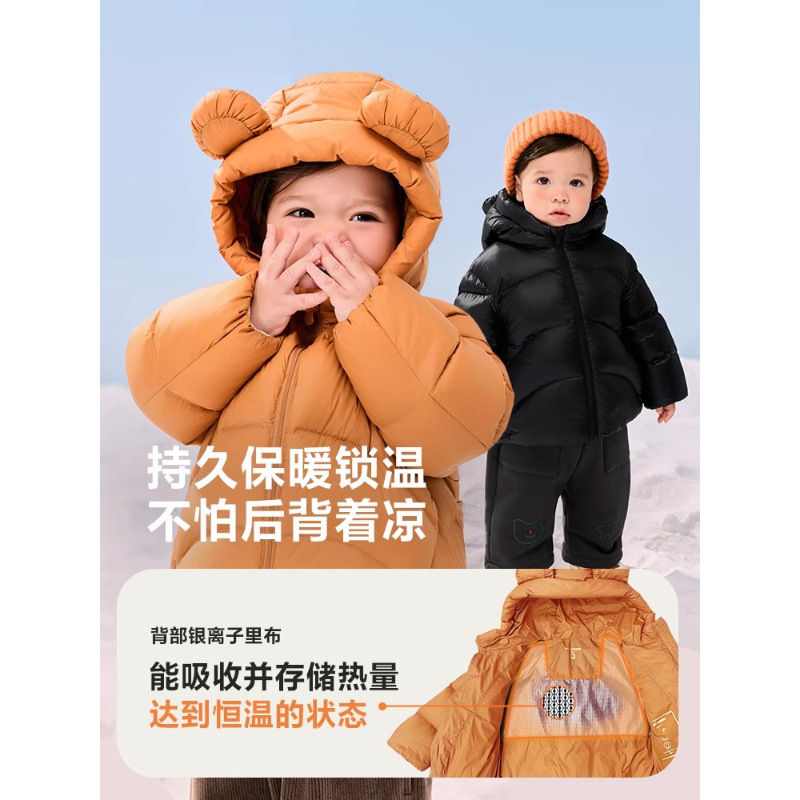 男女童厚款羽绒服保暖冬季新款羽绒外套2025宝宝