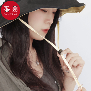 pq801_帽子防风绳专用绳子防掉神器帽绳太阳帽固定绳扣渔夫帽