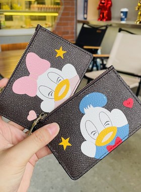 23款小卡包女精致高档小巧驾驶证包卡片钱包可爱柯基兔子超薄卡夹