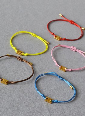 法式时尚凯旋门编织抽拉手链