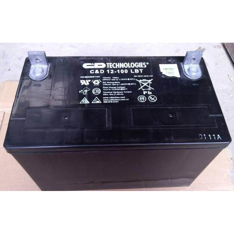 西恩迪C&D12-100LBT大力神铅酸蓄电池12V100AH 太阳能UPS