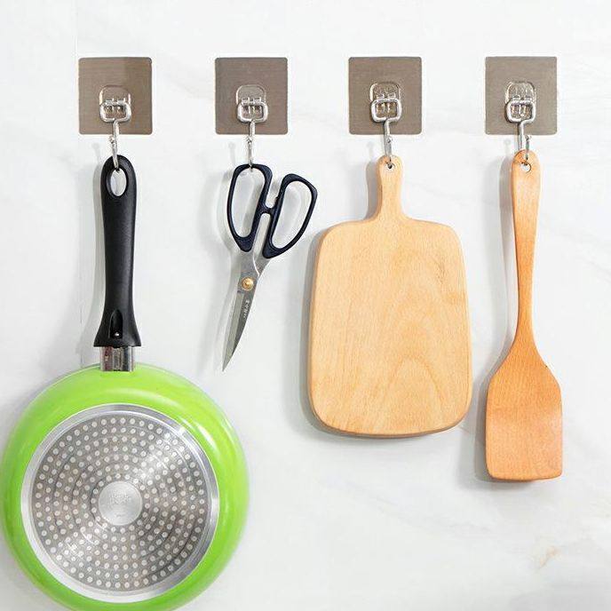 强力大号粘钩挂钩贴多功能不锈钢厨房挂钩无痕粘贴门居家日用套装,收纳整理,挂钩/粘钩,淘宝优惠券,粉丝福利购,淘宝优惠卷