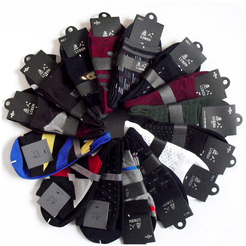 鹿人男士袜子男精梳棉男袜