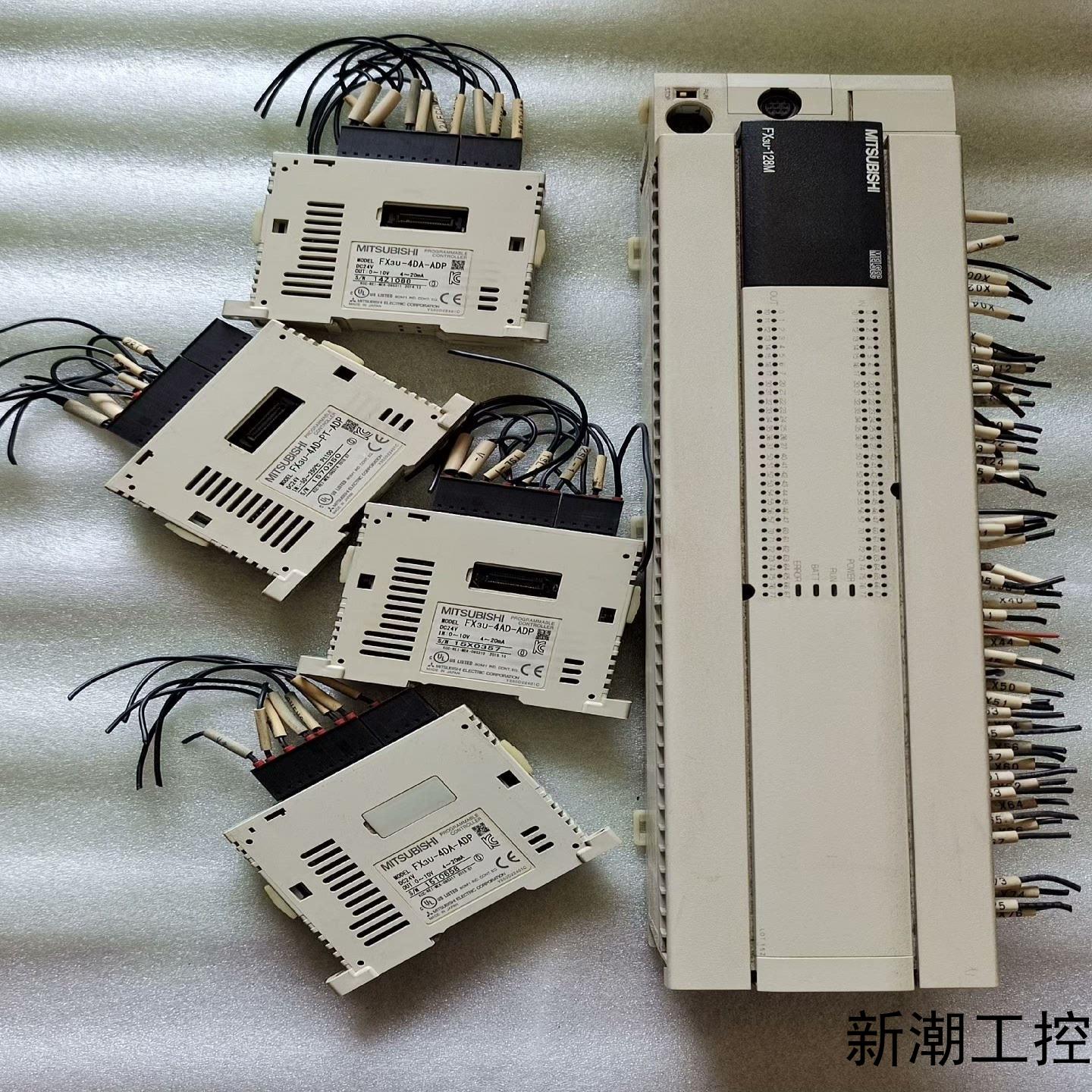 三菱模块一套  FX3u-128MRES-AFX3u-4议价商品