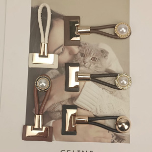 高档时尚 精致金属皮对扣大衣牛角扣配件棉袄毛衣羊绒皮草纽扣子