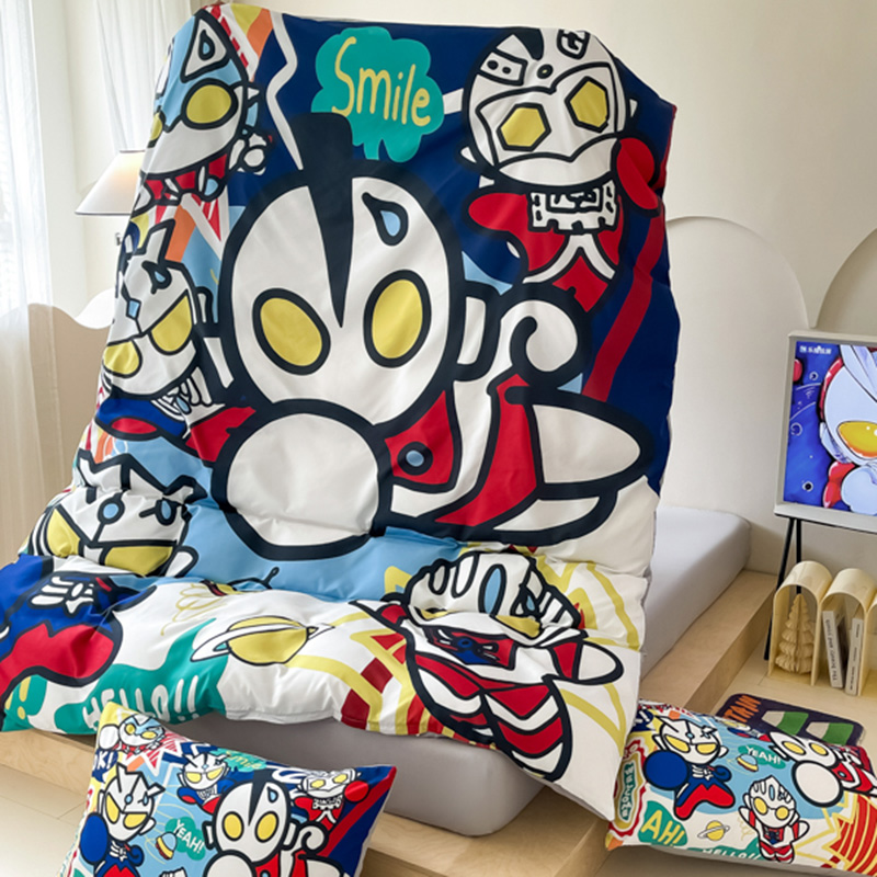 纯棉床上四件套卡通儿童房床单三件套男孩房间被单卡通被套动漫