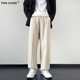 男士 潮流帅气裤 冬季 ponchioe休闲长裤 2025新款 宽松直筒西裤 子男裤