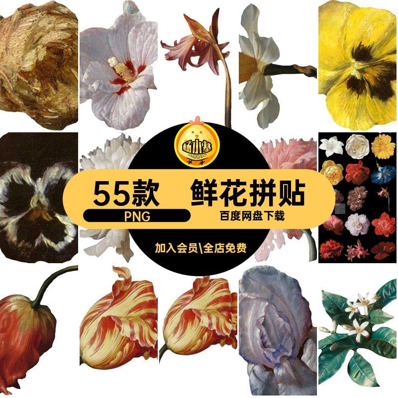 欧式油画质感手绘质感55款欧式抠拼贴图案植物免图片素材抠花卉,商务/设计服务,设计素材/源文件,淘宝优惠券,粉丝福利购,淘宝优惠卷