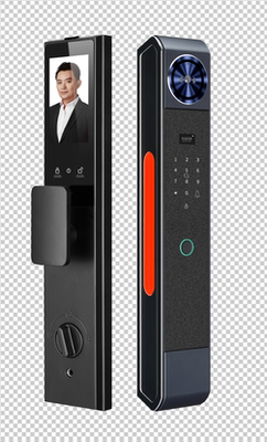 萨莱明指纹锁全自动家用防盗门锁人脸识别电子锁可视猫眼智能密码