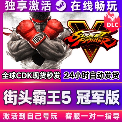 街头霸王5冠军版 steam游戏全球区国区激活码CDKEY兑换码电脑