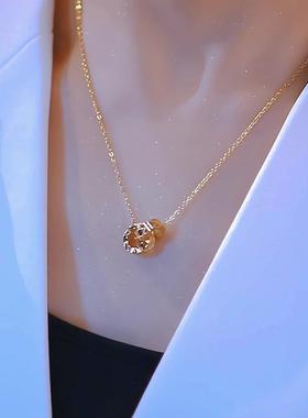 网红时尚设计感路路通吊坠钛钢