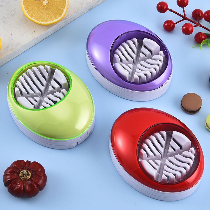 创意切蛋器二合一鸡蛋切片器分瓣切松花蛋花式分割蛋厨房小工具