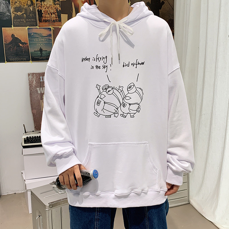 点击率6.8%秋季印花连帽卫衣男学生潮外套WY210P38控58,男装卫衣,电商B220