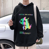 秋冬皮卡丘七彩反光连帽卫衣男港风ins外套WY307P45控68，男装卫衣，电商B220