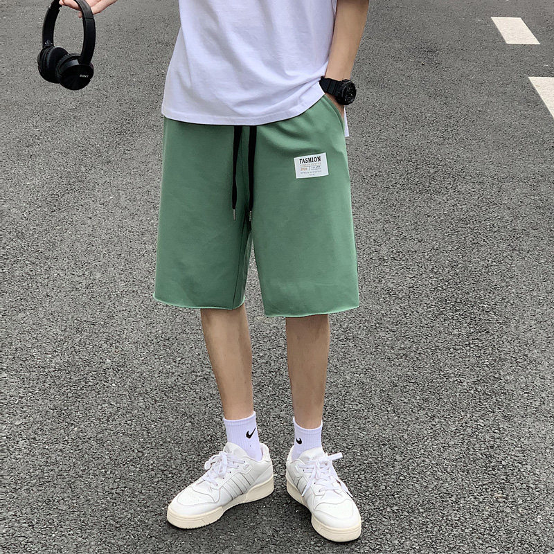 2023夏新款运动短裤潮流宽松港风ins五分裤针织休闲裤中裤K09P25,男装休闲裤,电商B220