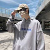 秋冬字母印花百搭连帽卫衣男港风ins外套WY211P38控58，男装卫衣，电商B220
